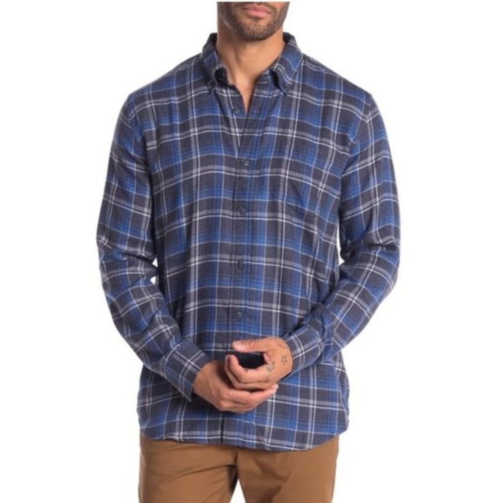 Weatherproof Plaid Print Regular Fit Flannel Shirt
